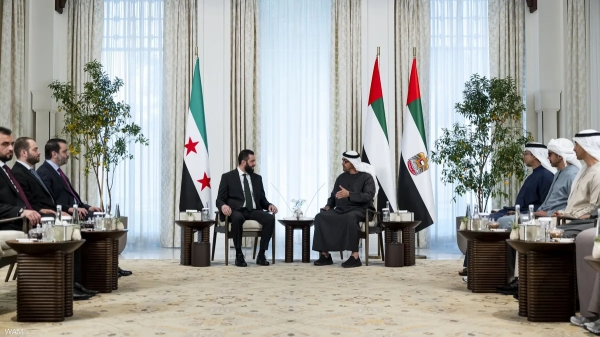 محمد بن زايد يستقبل الشرع ويؤكد على دعم استقرار سوريا 1 تنزيل 9